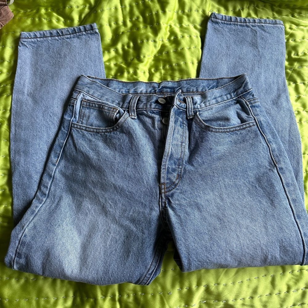 John Galt Brandy Melville Womens Button Fly Light Wash Jeans size Small